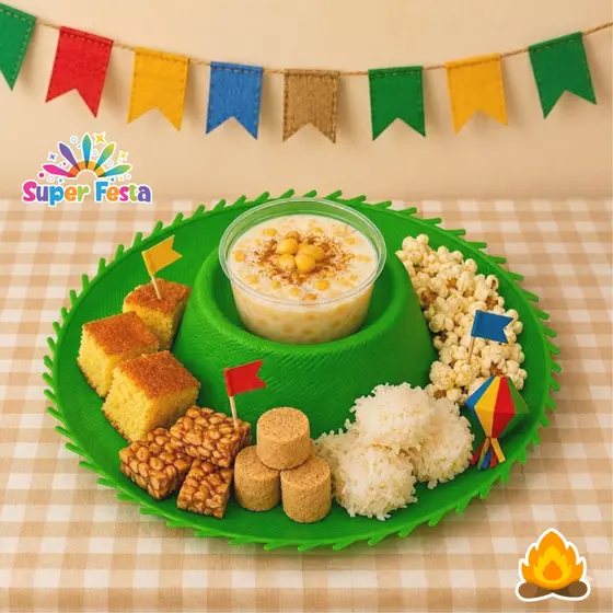 Bandeja Petisqueira Chapéu Festa Junina Diversas Cores