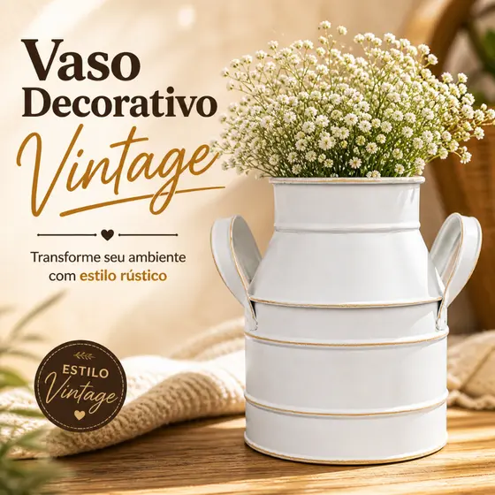 Leiteira Vintage Retro Antiga Agata Vaso Decorativo Malhada 1 Litro,vaquinha,fazendinha Branca 2L
