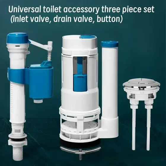 Kit Mecanismo Completo Com Botão de Descarga Dupla Universal Caixa Acoplada