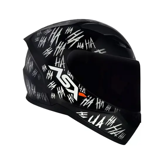 CAPACETE ASX CITY FUN HAHA PRETO E BRANCO INTEGRAL ACABA RAPIDO ENVIO IMEDIATO POSTAGEM RAPIDO