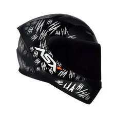 CAPACETE ASX CITY FUN HAHA PRETO E BRANCO INTEGRAL ACABA RAPIDO ENVIO IMEDIATO POSTAGEM RAPIDO