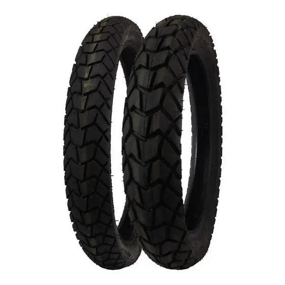Par Pneu 110/90-17 + 90/90-19 Viper Maggion Nxr125 150 160 Xtz150 Crosser Novos Envio Dia Uso Com Câmara