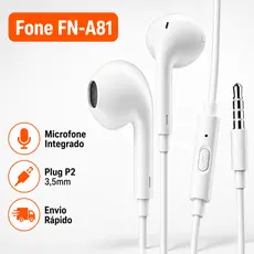 Fone De Ouvido P2 Com Microfone Som Premium Promoção 3.5mm