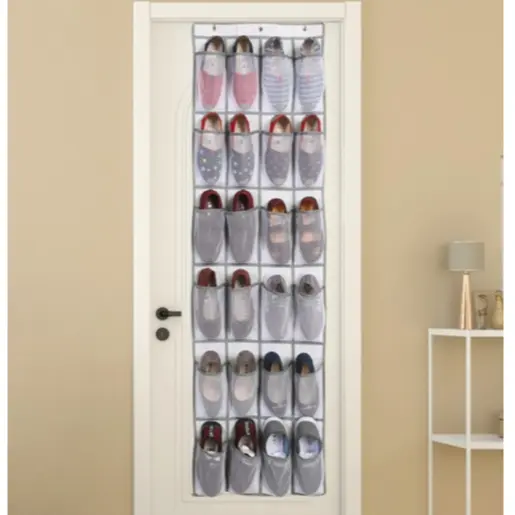 Multiplas Divisórias Organizador Vertical Sapateira de Porta Multiuso Sapato Chinelo Suspenso
