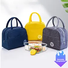 Bolsa Térmica Portátil para Marmita Alimentos e Bebidas Resistente Ideal para o Uso Diário