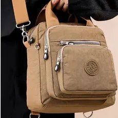 Bolsa Multifuncional em Nylon - Impermeável, Resistente e Estilosa para Viagens e Dia a Dia