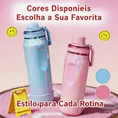 Garrafa Térmica Aço Inoxidável 650ml 850ml com Alça Bolsa Porta Garrafa Impermeável Ajustável Vários Bolsos Para Viagem