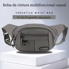 Pochete Masculina Impermeável 🌧️ Com Alça Ajustável - Resistente e Versátil para Dia a Dia 🔥