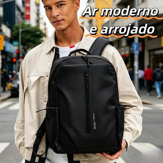 Mochila executiva Confortável de usar Mochila escolar Alta capacidade Mochila de uso diário Estilosa e sofisticada