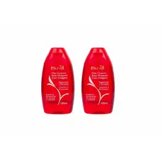 KIT COM 2 ÓLEOS CORPORAIS AMÊNDOAS COM ROSA MOSQUETA COM COLÁGENO 100ML MURIEL