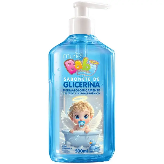 KIT COM 2 SABONETE LIQUIDO GLICERINA BABY 500ML MURIEL