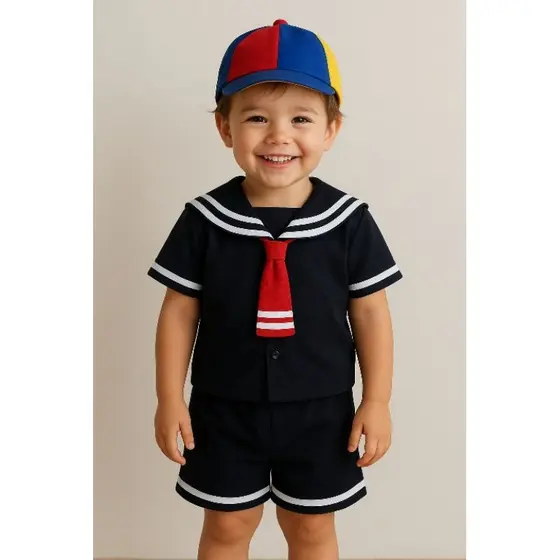 roupa do Kiko infantil,feito com oxfordine (acompanha boné)