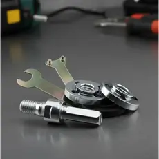 Haste Eixo Suporte Adaptador Universal Disco De Corte Com Chave de Aperto Rebolo Lixa para Furadeira