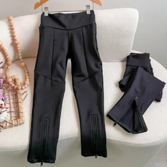 Calça Legging Feminina Infantil Suplex com Ziper na Perna Estilosa 4 ao 14 Juvenil
