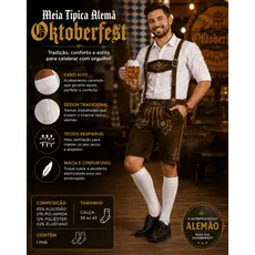 Meia Típica Alemã Oktoberfest - Masculino