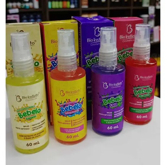 ÓLEO CONDICIONANTE CAPILAR BIO INSTINTO CHEIRINHO BEBELOO 60 ML EMBALAGEM DE VIDRO
