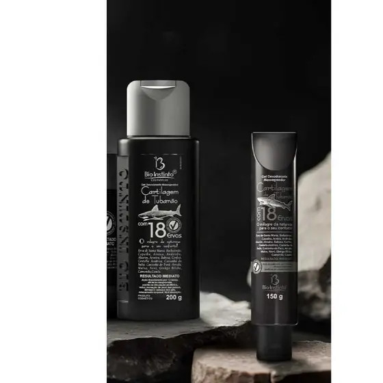 Gel Cartilagem de Tubarão com 18 Ervas massageador Bio Instinto