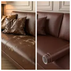 50cmx150cm Preto Adesivo Auto-Adesivo de Tecido de Couro Sofá de Reparo de Sofá de Couro