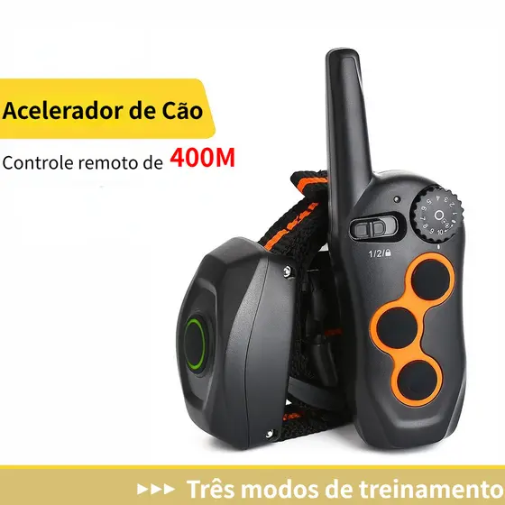 Coleira Adestramento Remoto Recarregável À Prova D'água Cães Correção Comportamental Vibração Ajustável