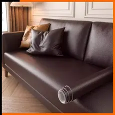 Reparo Couro Adesivo 50cm X 150cm Moto Móveis Carro Sofa Autocolante Marrom Escuro