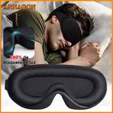 Máscara 3D Confort de dormir 100% Sombra Blackout, Zero Pressão Tampa do olho noturno ANNAGON