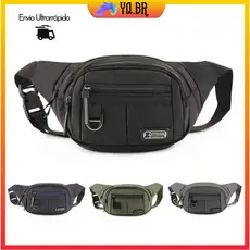 Pochete Masculina Impermeável com Alça Ajustável Estilosa Resistente e Versátil para Uso Diário,Mochila versátil popular