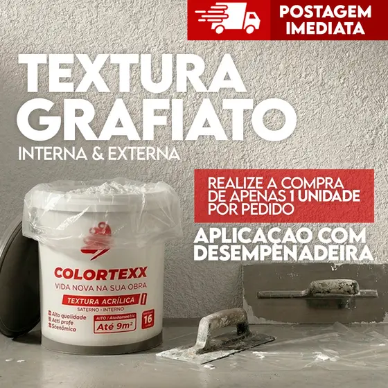 Textura Riscada de parede grafitexx Colortexx 21kg Premium barrica Branco Lavável Branco