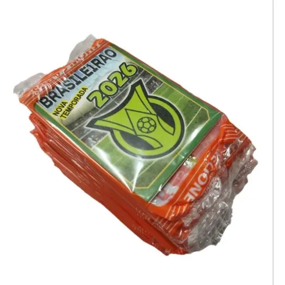 Kit 400 Cartinhas Brasileirão 2025=100 Pcte Cards Bater Bafo NAO PERCA