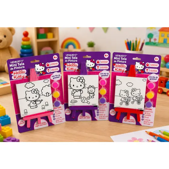 MINI TELA DE PINTURA LEO & LEO - HELLO KITTY