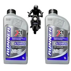 KIT 2 LITROS Oleo 10W30 4T SEMI SINTTICO Óleo Para Motor De Motos Motocicletas Quadriciclos