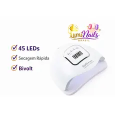 Cabine LED UV SUNX5 MAX 45 LEDs Bivolt Profissional para Unhas Gel, Fibra e Acrílico