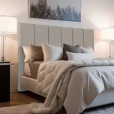 Cabeceira para Cama Box com Pé Linha AA Modelo Dubai  Conforto e Estilo