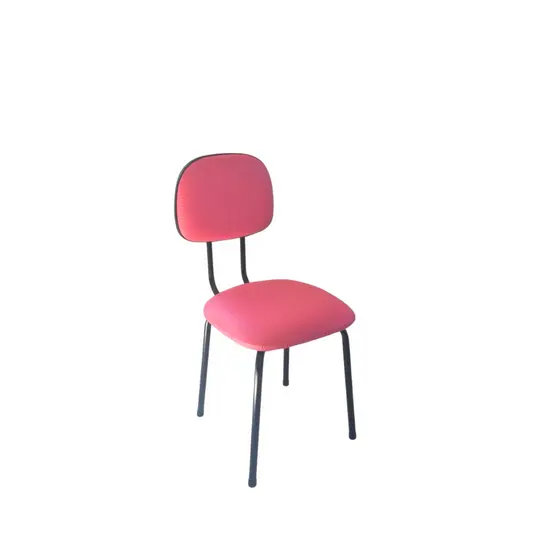 Cadeira Secretária pés palito cor rosa