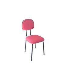 Cadeira Secretária pés palito cor rosa