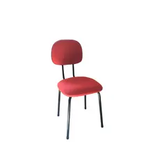 Cadeira Secretária pés palito cor vermelho
