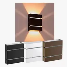 ARANDELA 2 FRISOS ÁREA EXTERNA ILUMINAÇÃO PAREDE MURO