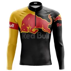 Camisa Ciclismo Masculina Dryfit Proteção UV Bike MTB Speed Red Bull