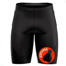 Bermuda de Ciclismo Masculina Almofadada Alta Densidade Com Dois Bolsos Forro De Espuma