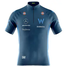 CAMISA CICLISMO MASCULINO WILLIANS F1 COM BOLSOS UV 50+