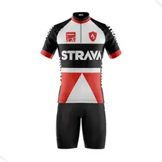 CONJUNTO CICLISMO MASCULINO BERMUDA E CAMISA STRAVA UV 50+