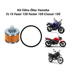 Filtro Troca Óleo c Oring Yamaha Fazer 150 Factor 150 FZ150 Crosser 150