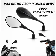 Espelho Retrovisor Modelo BMW F800 GS650 Fixo Rosca Honda ou Yamaha Titan Fan 125 150 160 CB Factor