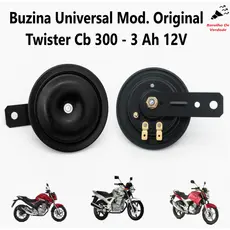 Buzina Universal Modelo Original Honda Twister CB 300 XRE Yamaha Fazer Resistente a Água Forte