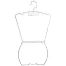 Cabide Silhueta Infantil Transparente Kit Com 3 Unidades