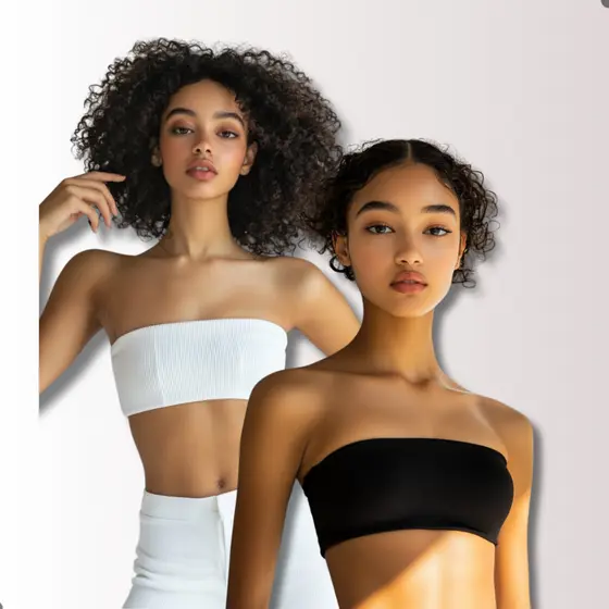 Top Tub Feminino Cropped Tomara Que Caia Canelada Sem Bojo Ribana