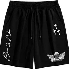 Short GORGLITTER Estampa Shorts Y2K Design Largo Academia Treino Streetwear Alta qualidade Envio Imediato Promoção