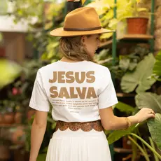 T-Shirt Camisa Feminina Cristã - Jesus Salva