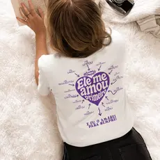 Blusa Camisa Feminina Cristã - Ele me Amou Primeiro - Frente e Costas