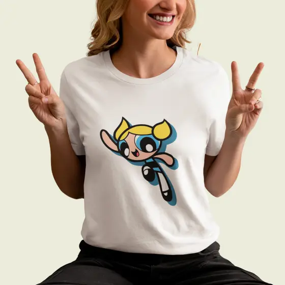 Camisa Blusinha Feminina Lindinha - As Meninas Superpoderosas - Desenho Animado