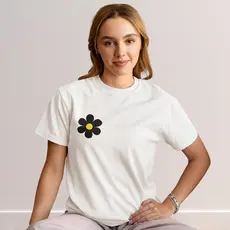 Camisa Feminina t-shirt Cristã Off White confortável